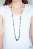 Paparazzi "Secret Treasure" Blue Necklace & Earring Set Paparazzi Jewelry