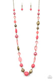 Paparazzi "Secret Treasure" Pink Necklace & Earring Set Paparazzi Jewelry