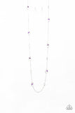 Paparazzi VINTAGE VAULT "Rocky Razzle" Purple Necklace & Earring Set Paparazzi Jewelry