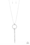 Paparazzi "Not A HEIR Out Of Place" White Necklace & Earring Set Paparazzi Jewelry