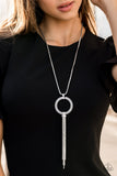 Paparazzi "Not A HEIR Out Of Place" White Necklace & Earring Set Paparazzi Jewelry