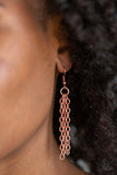 Paparazzi "Relic Redux" Copper Lanyard Necklace & Earring Set Paparazzi Jewelry
