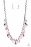 Paparazzi "Downstage Dazzle" Pink Necklace & Earring Set Paparazzi Jewelry