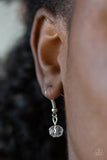 Paparazzi "Downstage Dazzle" White Necklace & Earring Set Paparazzi Jewelry