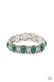 Paparazzi "A Piece Of Cake" Green Bracelet Paparazzi Jewelry