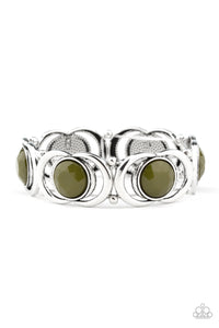 Paparazzi "Modernly Malibu" Green Bracelet Paparazzi Jewelry