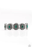 Paparazzi "Hidden Fortune" Green Bracelet Paparazzi Jewelry