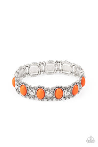 Paparazzi "A Piece Of Cake" Orange Bracelet Paparazzi Jewelry