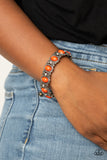 Paparazzi "A Piece Of Cake" Orange Bracelet Paparazzi Jewelry