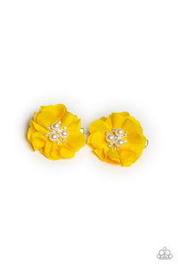 Paparazzi "Diamond Dew" Yellow Hair Clips Paparazzi Jewelry