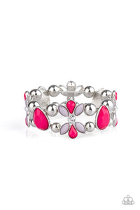 Paparazzi VINTAGE VAULT "Fabulously Flourishing" Pink Bracelet Paparazzi Jewelry