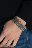 Paparazzi "Majestic Gardens" Pink Bracelet Paparazzi Jewelry