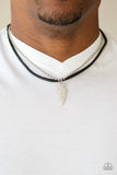 Paparazzi "Arrowhead Anvil" Silver Mens Urban Necklace Unisex Paparazzi Jewelry