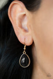 Paparazzi "  Shop Til You TEARDROP" Black Necklace & Earring Set Paparazzi Jewelry