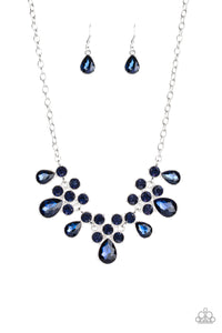 Paparazzi "Debutante Drama" Blue Necklace & Earring Set Paparazzi Jewelry