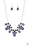 Paparazzi "Debutante Drama" Blue Necklace & Earring Set Paparazzi Jewelry