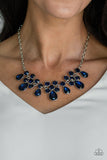 Paparazzi "Debutante Drama" Blue Necklace & Earring Set Paparazzi Jewelry