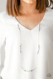 Paparazzi VINTAGE VAULT "Mainstream Minimalist" Purple Necklace & Earring Set Paparazzi Jewelry