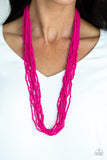 Paparazzi VINTAGE VAULT "Congo Colada" Pink Necklace & Earring Set Paparazzi Jewelry