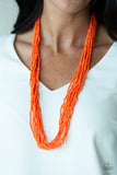 Paparazzi "Congo Colada" Orange Necklace & Earring Set Paparazzi Jewelry