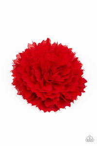 Paparazzi "Bloom-tastic" Red Hair Clip Paparazzi Jewelry