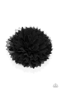 Paparazzi "Bloom-tastic" Black Hair Clip Paparazzi Jewelry