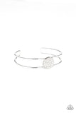 Paparazzi "Dial Up The Dazzle" White Bracelet Paparazzi Jewelry