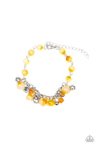 Paparazzi "Glossy Glow" Yellow Bracelet Paparazzi Jewelry