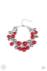 Paparazzi "Party Posh" FASHION FIX Red Bracelet Paparazzi Jewelry