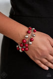 Paparazzi "Party Posh" FASHION FIX Red Bracelet Paparazzi Jewelry