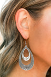 Paparazzi "Sahara Sublime" FASHION FIX Silver Earrings Paparazzi Jewelry