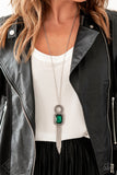 Paparazzi "A Good TALISMAN Is Hard To Find" FASHION FIX Green Necklace & Earring Set Paparazzi Jewelry