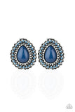 Paparazzi "Beaded Blast" Blue Post Earrings Paparazzi Jewelry