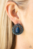 Paparazzi "Beaded Blast" Blue Post Earrings Paparazzi Jewelry