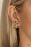 Paparazzi "Fast as Lightning" Gold Clip On Earrings Paparazzi Jewelry