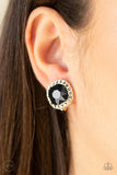 Paparazzi "Diamond Duchess" Gold Clip On Earrings Paparazzi Jewelry