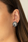 Paparazzi "Diamond Duchess" Black Clip On Earrings Paparazzi Jewelry