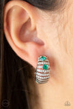 Paparazzi "Bank Tank" Green Clip On Earrings Paparazzi Jewelry