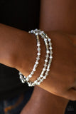 Paparazzi "Micro Magic" White Bracelet Paparazzi Jewelry