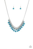 Paparazzi "Duchess Dior" Blue Necklace & Earring Set Paparazzi Jewelry