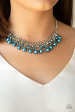 Paparazzi "Duchess Dior" Blue Necklace & Earring Set Paparazzi Jewelry