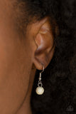 Paparazzi "Omega Oasis" White Necklace & Earring Set Paparazzi Jewelry