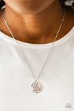 Paparazzi "All You Need Is Trust" Silver Necklace & Earring Set Paparazzi Jewelry