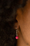 Paparazzi VINTAGE VAULT "The Pony Express" Pink Necklace & Earring Set Paparazzi Jewelry