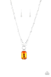 Paparazzi "Queen Bling" Orange Necklace & Earring Set Paparazzi Jewelry