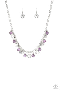 Paparazzi "Treasure Tour" Purple Necklace & Earring Set Paparazzi Jewelry