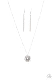 Paparazzi "Let Your Light So Shine" Silver Necklace & Earring Set Paparazzi Jewelry