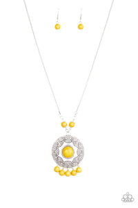 Paparazzi "Santa Fe Garden" Yellow Necklace & Earring Set Paparazzi Jewelry