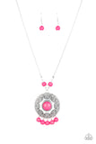 Paparazzi "Santa Fe Garden" Pink Necklace & Earring Set Paparazzi Jewelry