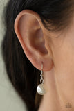 Paparazzi "Social Hour" White Necklace & Earring Set Paparazzi Jewelry